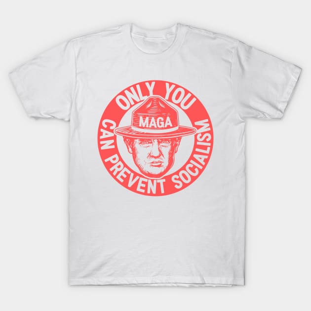 Ultra MAGA | Only You Can Prevent Socialism | We The People 1776 - 2022 | Red T-Shirt by anycolordesigns